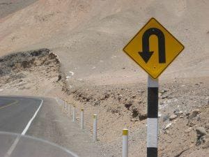When you see this sign on a mountain road, you know it is not going to be a dull moment ahead.