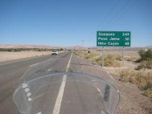 Road leading to Paso Jama